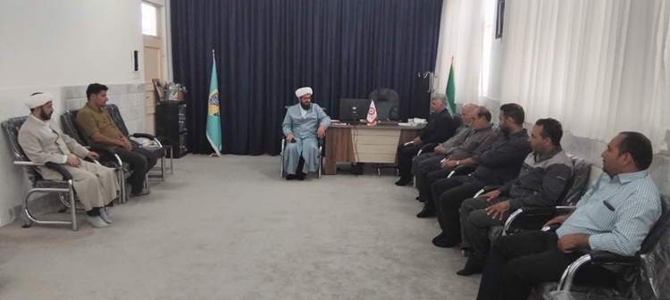  دیدار رئیس و کارکنان شبکه دامپزشکی مه ولات  با امام جمعه شهرستان